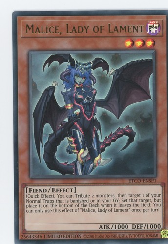 Yugioh malice lady lament - yugioh, of