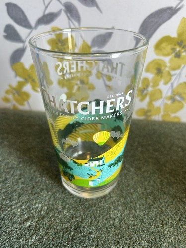 Thatchers pint glass cider - glass,